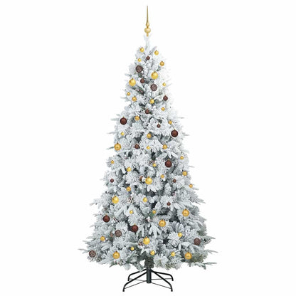 Kunstmatige Inklapbare Kerstboom Wit 240 cm PE en PVC