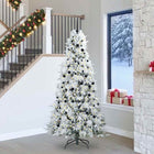 Kerstboom inklapbaar 240 cm wit PE PVC