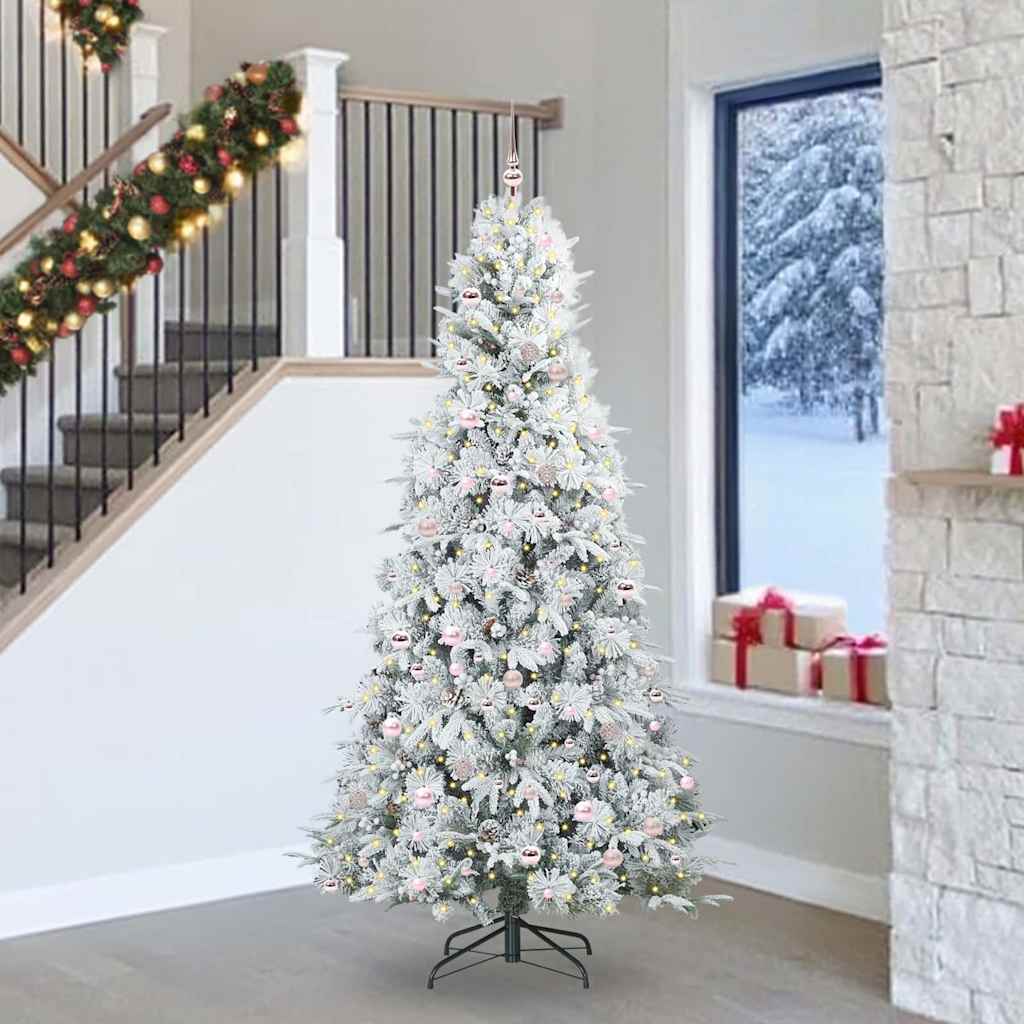 Kunstmatige Inklapbare Kerstboom Groen 240 cm PE en PVC