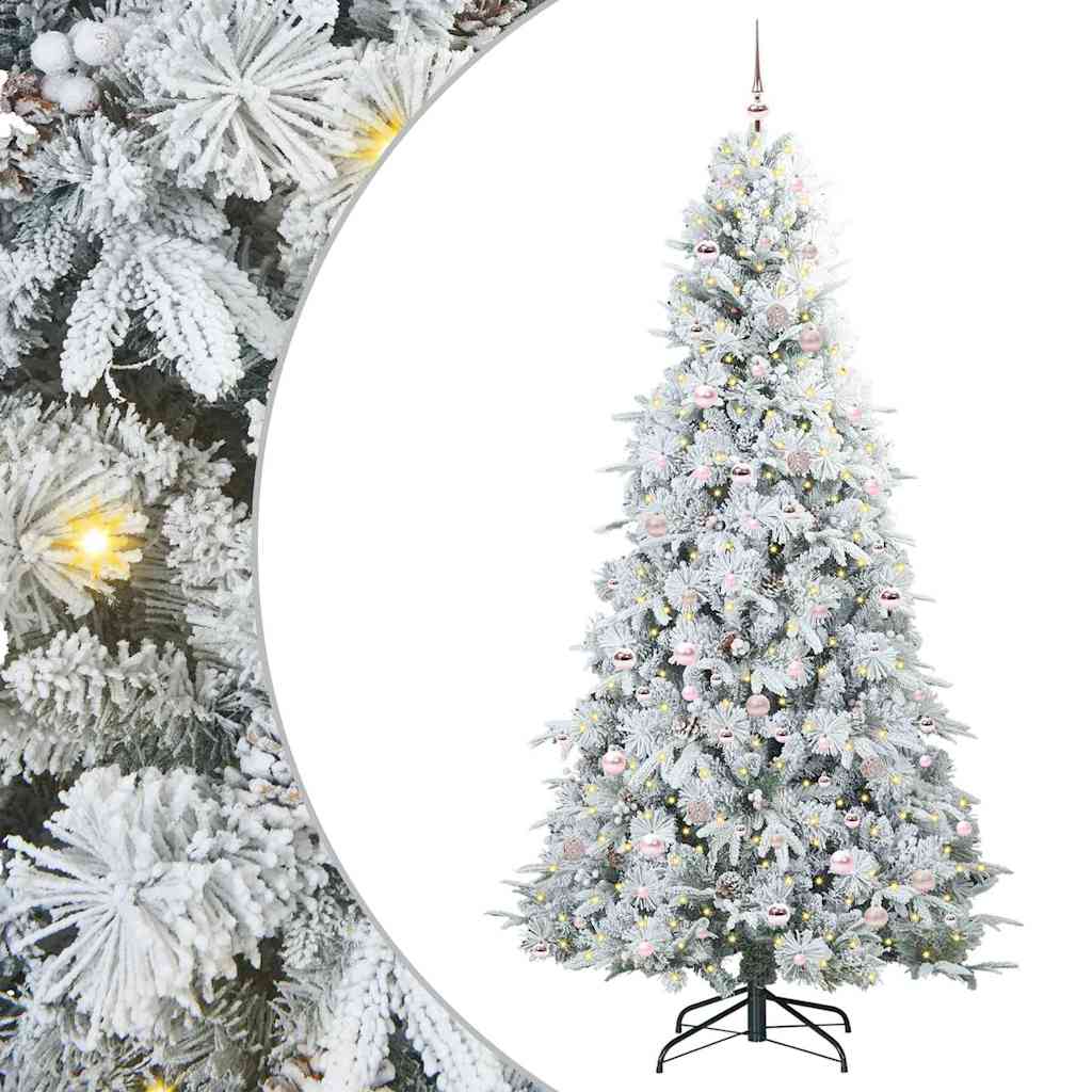 Kunstmatige Inklapbare Kerstboom Groen 240 cm PE en PVC