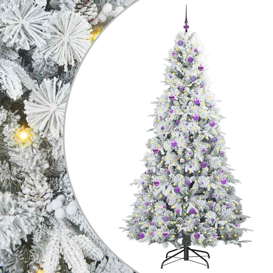 Kunstmatige Inklapbare Kerstboom Groen 240 cm PE en PVC