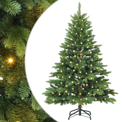 Kunstkerstboom met 150 LED met standaard Groen 120 cm PE en PVC