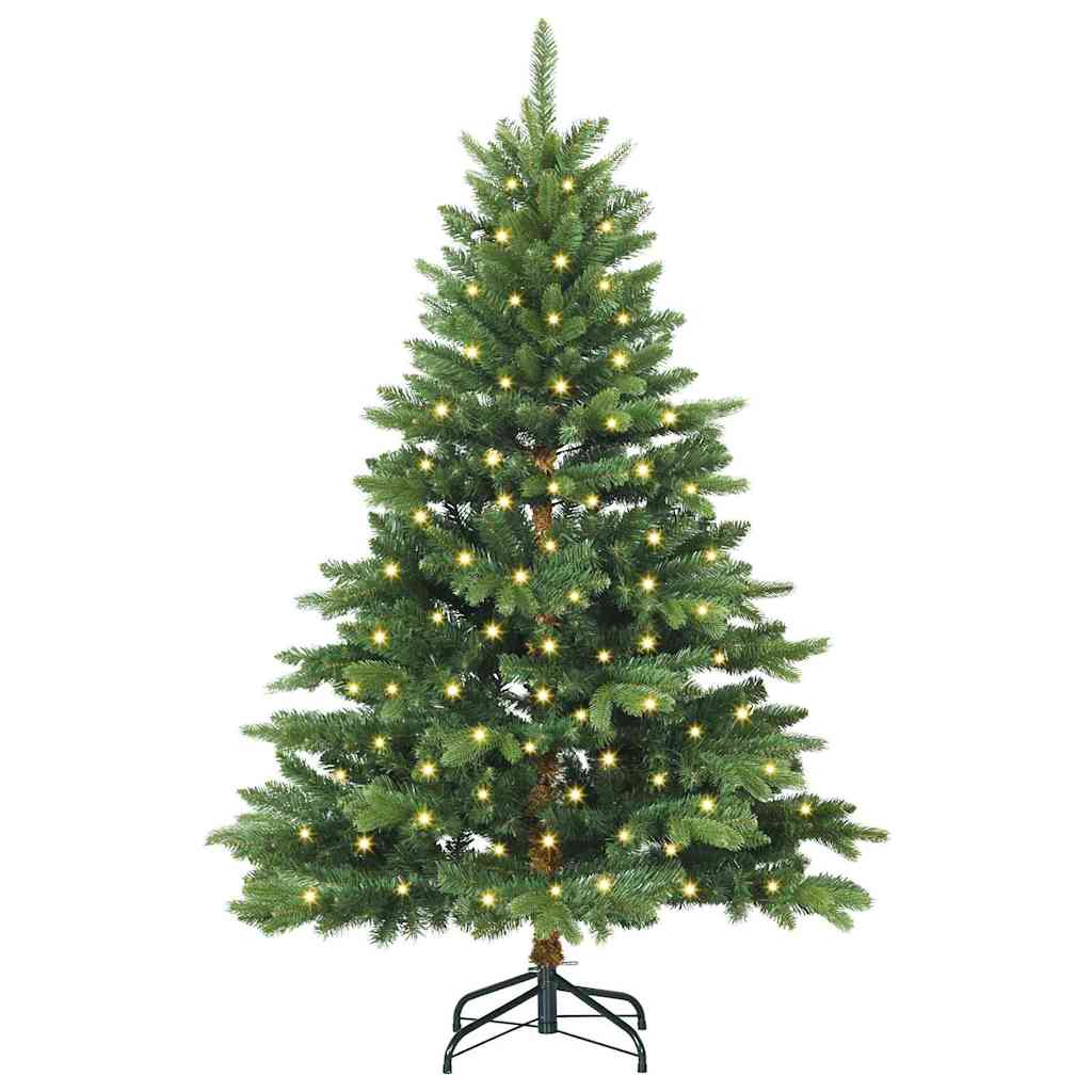 Kunstkerstboom met 150 LED met standaard Groen 120 cm PE en PVC
