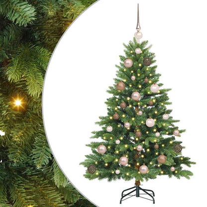 Kunstkerstboom met 150 LED met standaard Groen 120 cm PE en PVC
