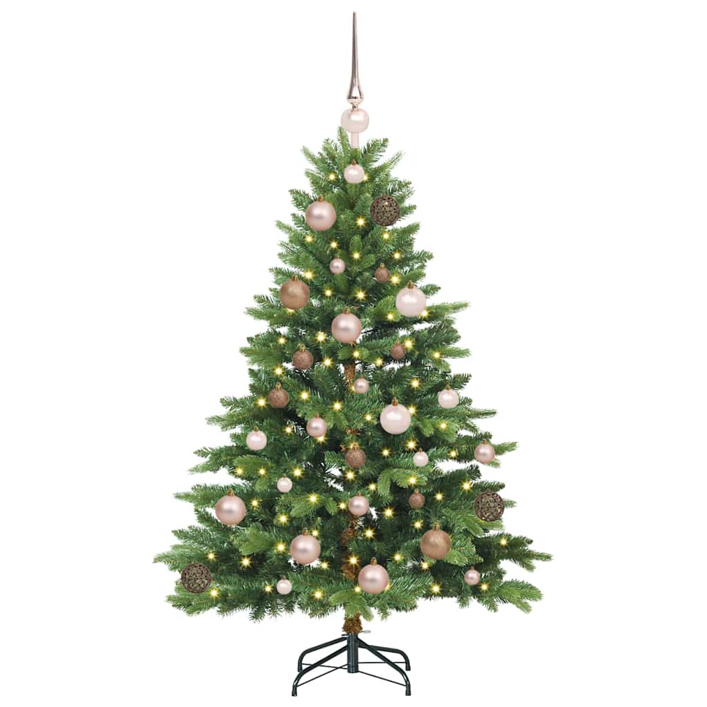Kunstkerstboom met 150 LED met standaard Groen 120 cm PE en PVC
