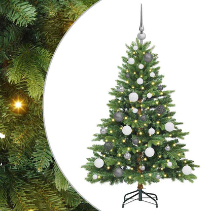 Kunstkerstboom met 150 LED met standaard Groen 120 cm PE en PVC
