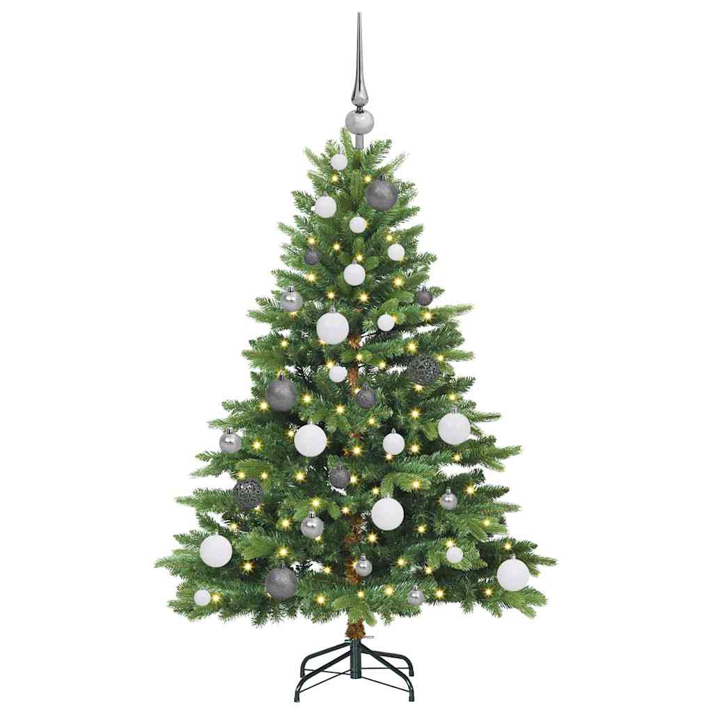 Kunstkerstboom met 150 LED met standaard Groen 120 cm PE en PVC