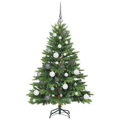 Kunstkerstboom met 150 LED met standaard Groen 120 cm PE en PVC