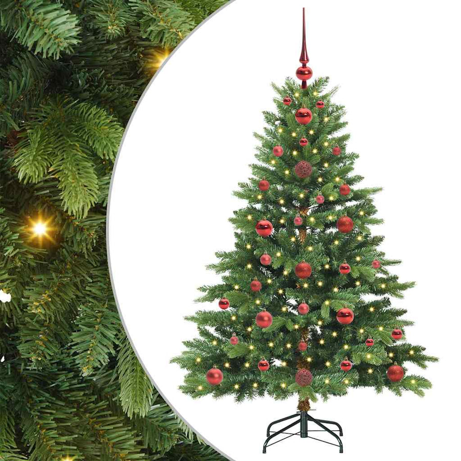 Kunstkerstboom met 150 LED met standaard Groen 120 cm PE en PVC
