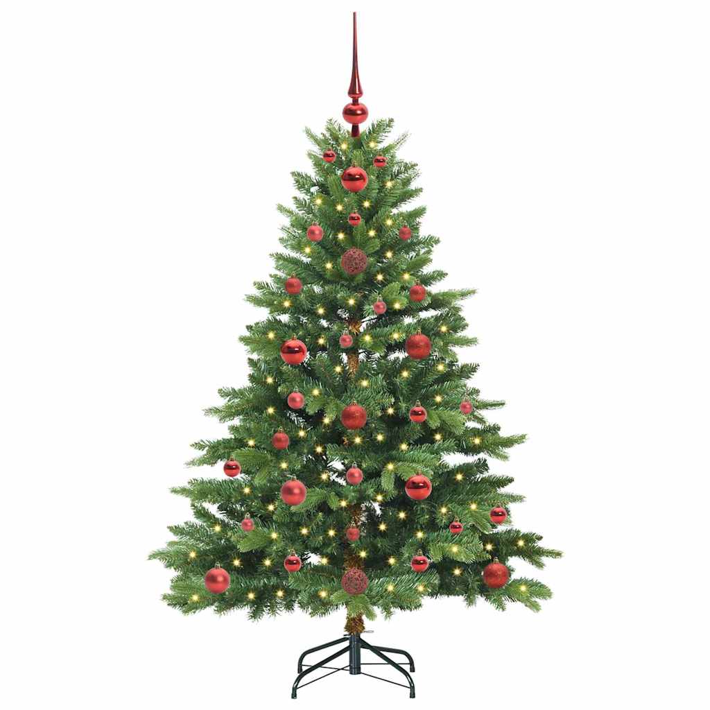 Kunstkerstboom met 150 LED met standaard Groen 120 cm PE en PVC