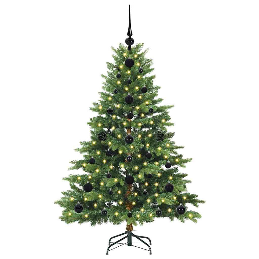 Kunstkerstboom met 150 LED met standaard Groen 120 cm PE en PVC