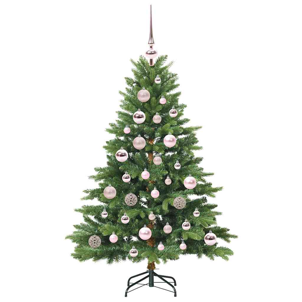 Kunstkerstboom met 150 LED met standaard Groen 120 cm PE en PVC