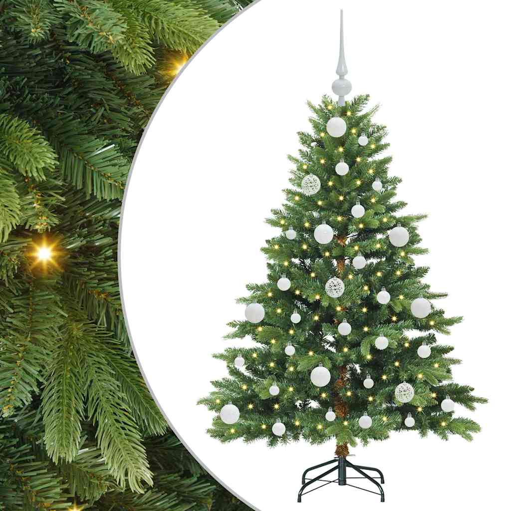 Kunstkerstboom met 150 LED met standaard Groen 120 cm PE en PVC