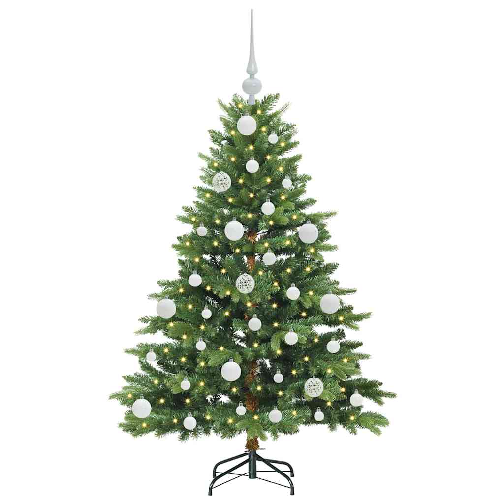 Kunstkerstboom met 150 LED met standaard Groen 120 cm PE en PVC