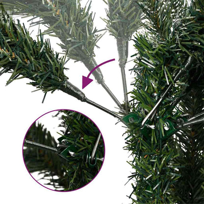 Kunstkerstboom met 150 LED met standaard Groen 120 cm PE en PVC