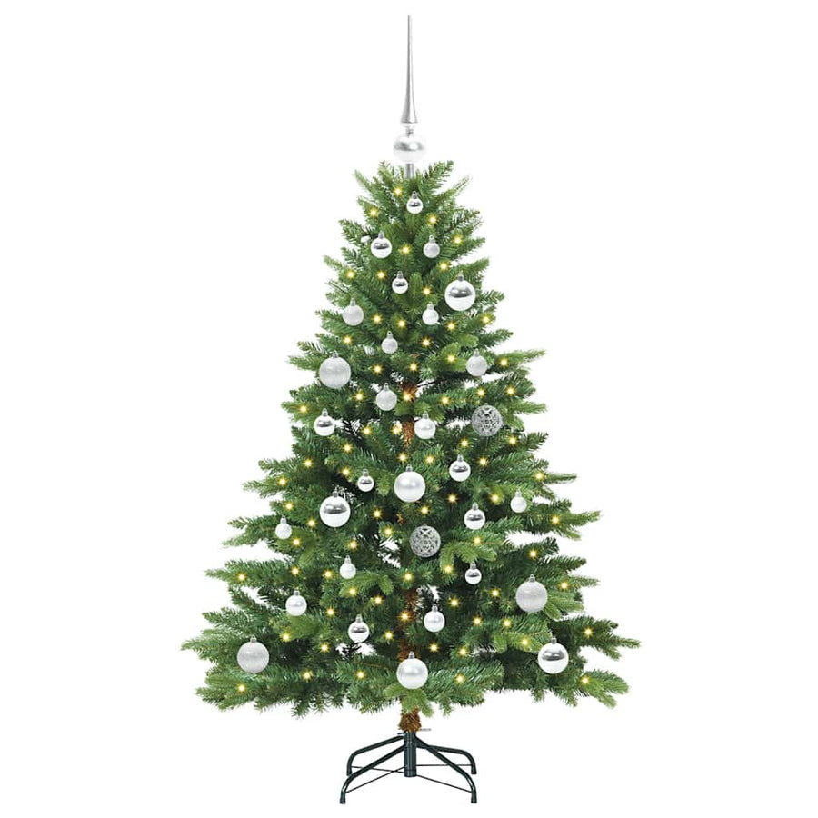 Kunstkerstboom met 150 LED met standaard Groen 120 cm PE en PVC