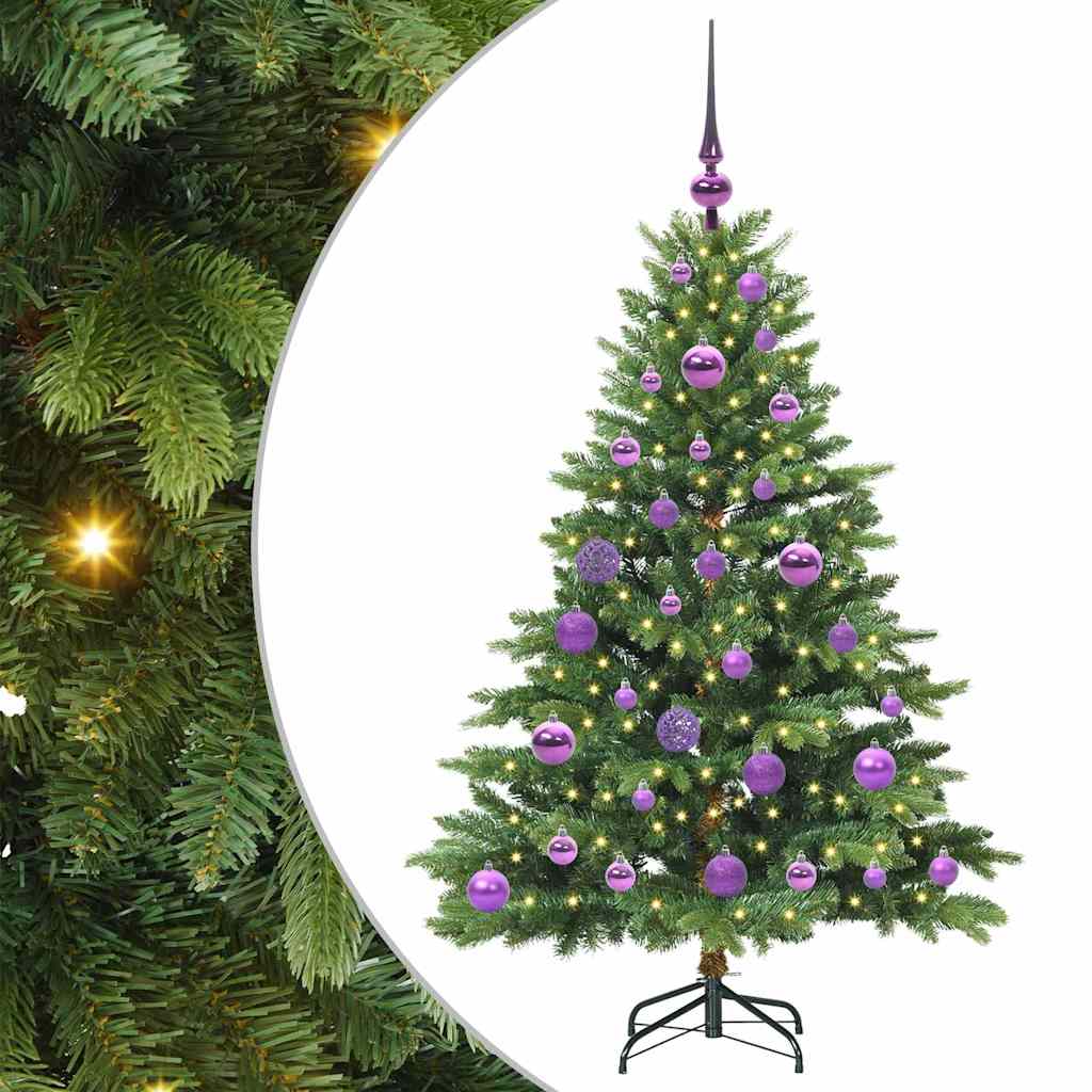 Kunstkerstboom met 150 LED met standaard Groen 120 cm PE en PVC