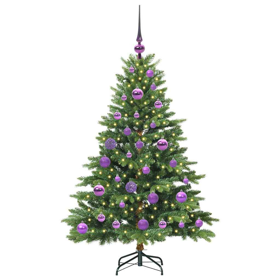 Kunstkerstboom met 150 LED met standaard Groen 120 cm PE en PVC