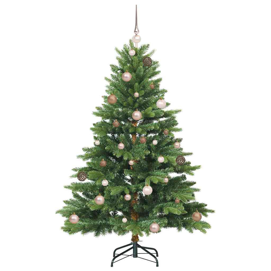 Kunstkerstboom met 150 LED met standaard Groen 150 cm PE en PVC