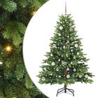 Artificial Christmas Tree with 150 LED Lights with Stand Green 150 cm PE and PVC