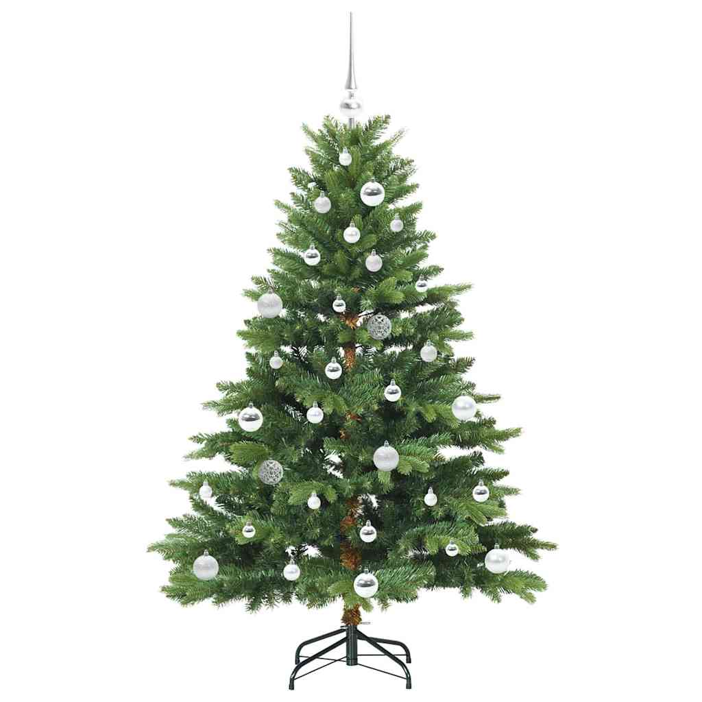 Kunstkerstboom met 150 LED met standaard Groen 150 cm PE en PVC