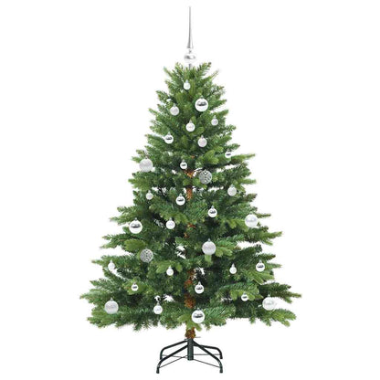Kunstkerstboom met 150 LED met standaard Groen 150 cm PE en PVC