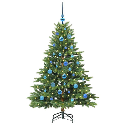 Kunstkerstboom met 150 LED met standaard Groen 150 cm PE en PVC