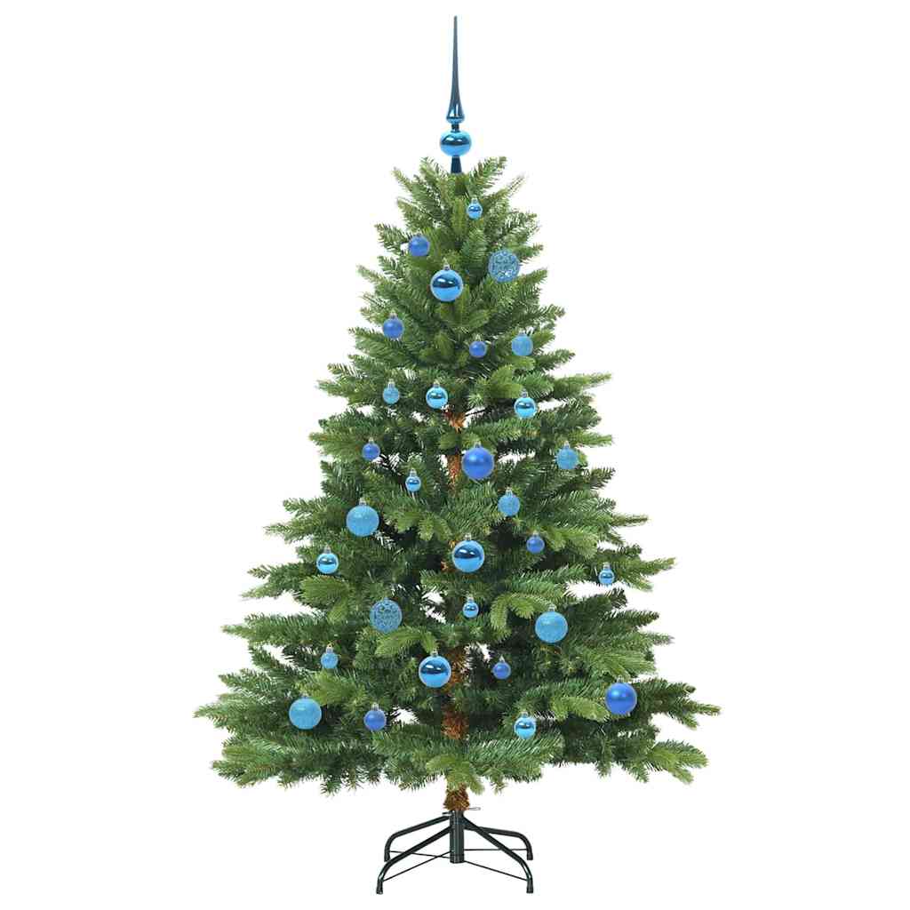 Kunstkerstboom met 150 LED met standaard Groen 150 cm PE en PVC
