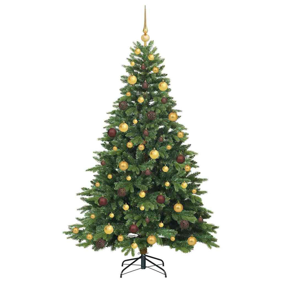 Kunstkerstboom met 300 LED met standaard Groen 180 cm PE en PVC