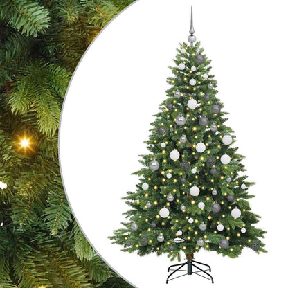 Kunstkerstboom met 300 LED met standaard Groen 180 cm PE en PVC