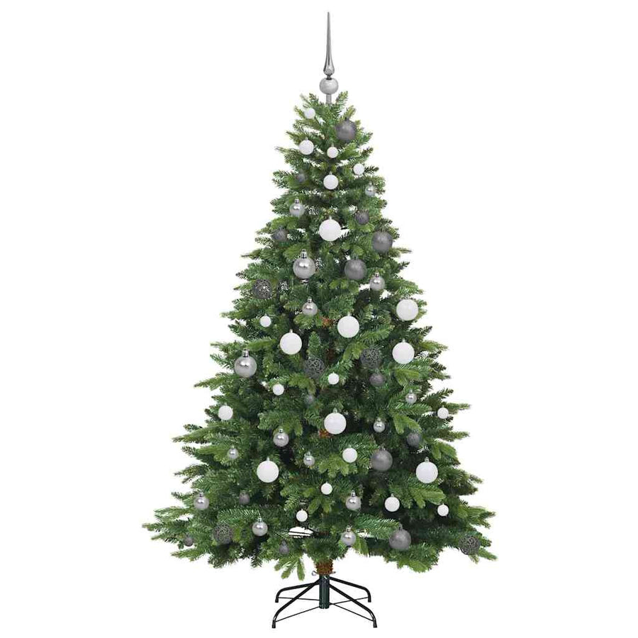 Kunstkerstboom met 300 LED met standaard Groen 180 cm PE en PVC