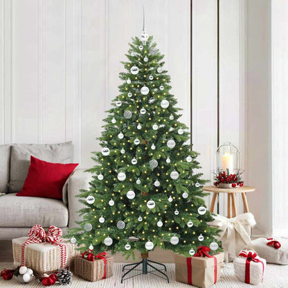 Kunstkerstboom met 300 LED met standaard Groen 180 cm PE en PVC