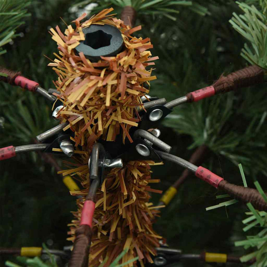 Kunstkerstboom met 300 LED met standaard Groen 210 cm PE en PVC