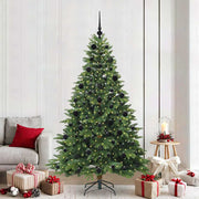 Kunstkerstboom 210 cm met 300 LED groen PE PVC