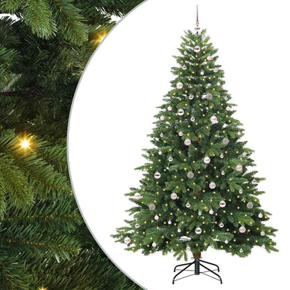 Kunstkerstboom met 300 LED met standaard Groen 240 cm PE en PVC