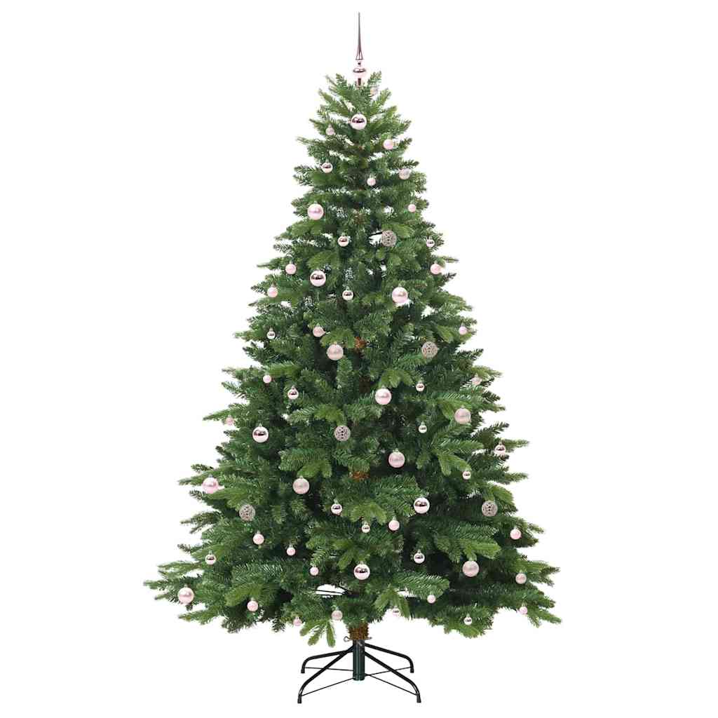 Kunstkerstboom met 300 LED met standaard Groen 240 cm PE en PVC