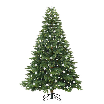 Kunstkerstboom met 300 LED met standaard Groen 240 cm PE en PVC