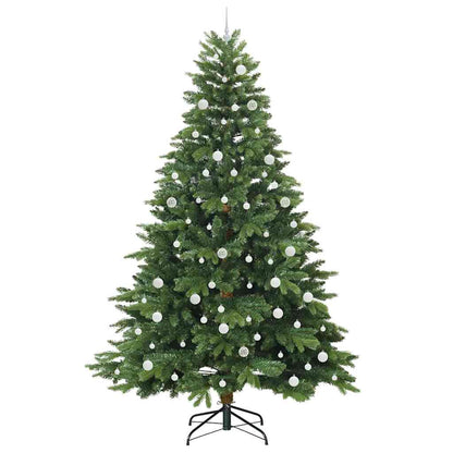 Kunstkerstboom met 300 LED met standaard Groen 240 cm PE en PVC