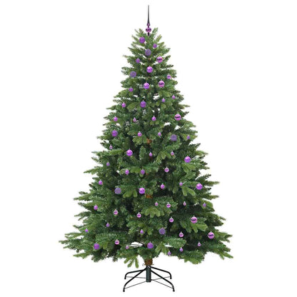 Kunstkerstboom met 300 LED met standaard Groen 240 cm PE en PVC