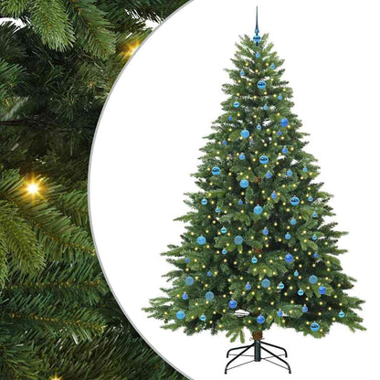 Kunstkerstboom met 300 LED met standaard Groen 240 cm PE en PVC