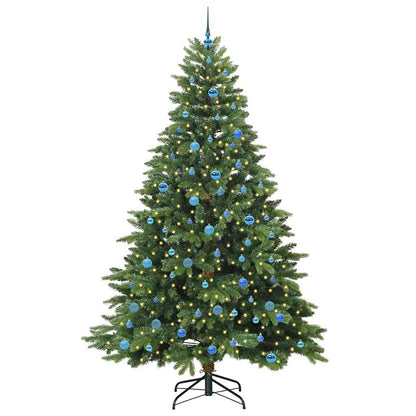 Kunstkerstboom met 300 LED met standaard Groen 240 cm PE en PVC
