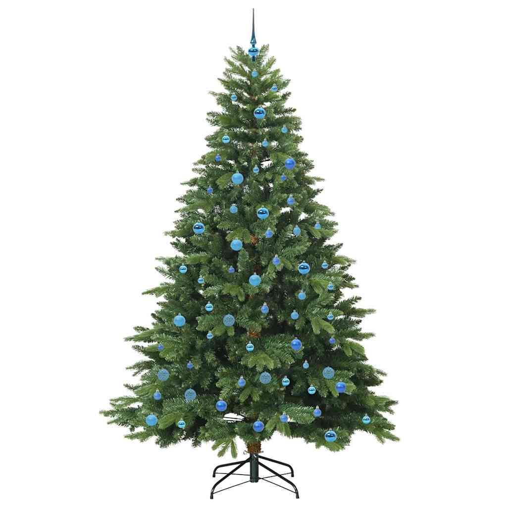 Kunstkerstboom met 300 LED met standaard Groen 240 cm PE en PVC