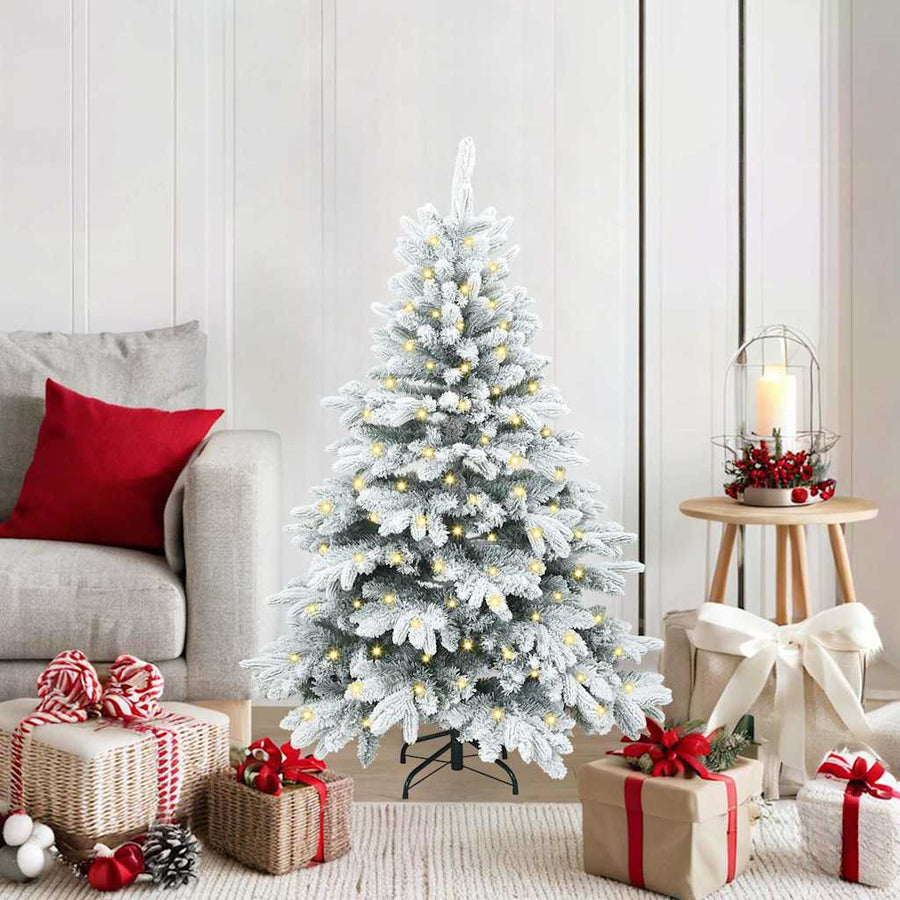 Kunstkerstboom met 150 LED met standaard Groen 120 cm PE en PVC