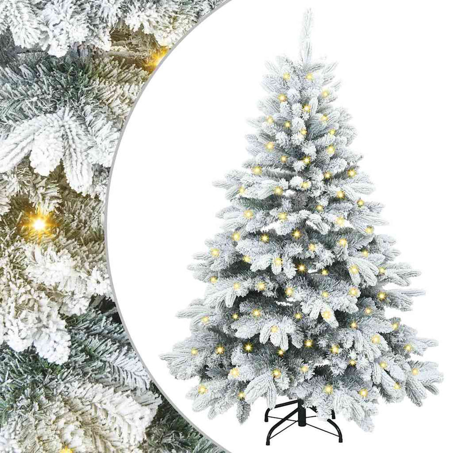 Kunstkerstboom met 150 LED met standaard Groen 120 cm PE en PVC