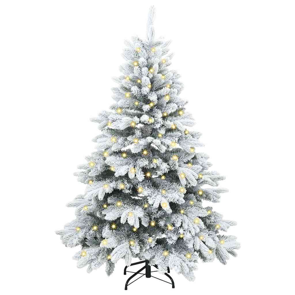Kunstkerstboom met 150 LED met standaard Groen 120 cm PE en PVC