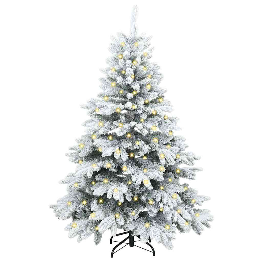 Kunstkerstboom met 150 LED met standaard Groen 120 cm PE en PVC