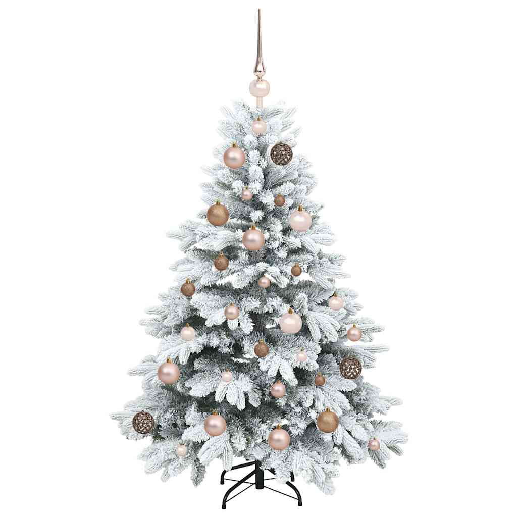 Kunstkerstboom met 150 LED met standaard Wit 120 cm PE en PVC