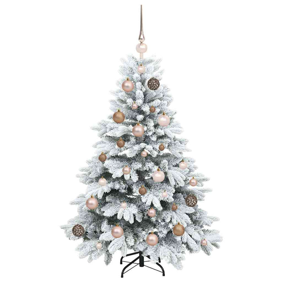 Kunstkerstboom met 150 LED met standaard Wit 120 cm PE en PVC