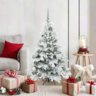 Kunstkerstboom 120 cm wit met 150 LED