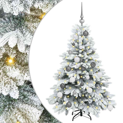 Kunstkerstboom met 150 LED met standaard Groen 120 cm PE en PVC